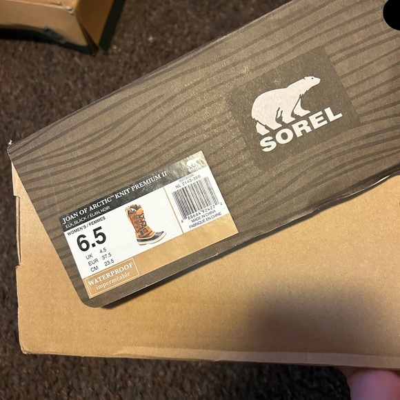 Sorel Joan of Arctic Knit Premium II Elk/Black Women’s Size 6.5 - Picture 6 of 6